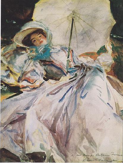 John Singer Sargent Lady with a Parasol Sweden oil painting art